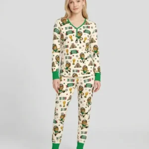Jaguar 2026 Vamos Mexico Family Matching Bamboo Women Pajama Set