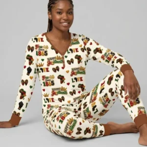 Juneteenth Free-ish Since 1865 Bamboo Women Pajama Set