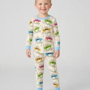 Cute But A Little Bit Crabby Bamboo Two Piece Long Sleeve Pajama Set