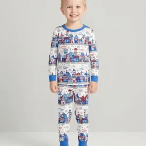 Small Town Freedom USA Bamboo Two Piece Long Sleeve Pajama Set
