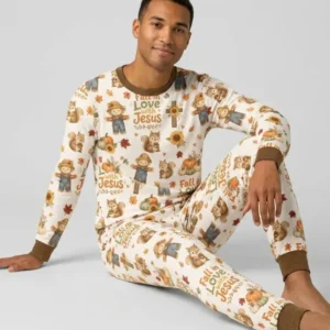 Fall For Jesus Bamboo Men's Pajama Set
