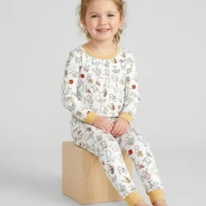 ABC Whimsy Bamboo Two Piece Long Sleeve Pajama Set