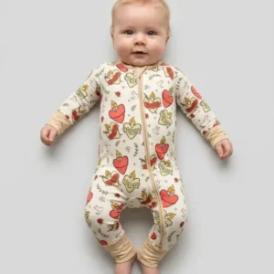 Three Sacred Hearts Bamboo Convertible Zippy