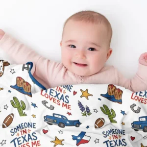 Someone in Texas Loves Me Bamboo Blanket