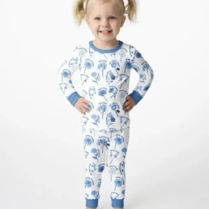 Mary's Garden Bamboo Two Piece Long Sleeve Pajama Set