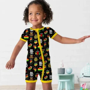 God Says I Am Juneteenth Blessings Bamboo Shorty Zippy