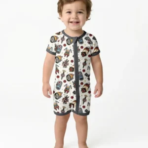 Born to Ride Together Family Matching Bamboo Shorty Zippy