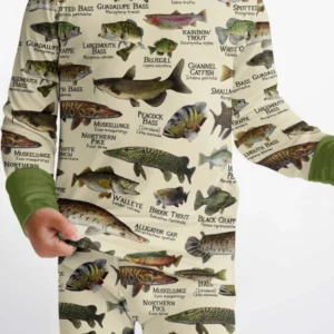 Fish Of America Bamboo Two Piece Long Sleeve Pajama Set