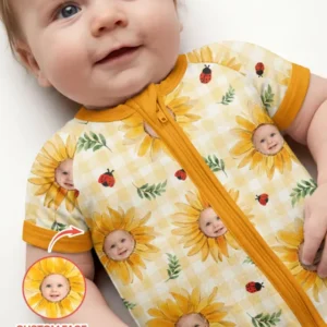 Custom Photo Be The Sunshine Bamboo Shorty Zippy