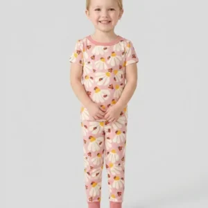 Lucky Little Bug Bamboo Two Piece Short Sleeve Pajama Set