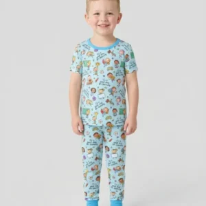 Little Learners Adventure Bamboo Two Piece Short Sleeve Pajama Set