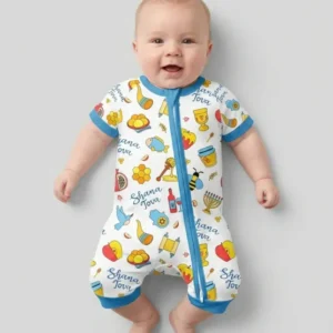 Shanah Tovah U'Metukah Bamboo Shorty Zippy