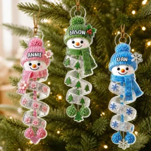 Christmas Snowman Acrylic Ornament