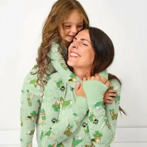 St. Patrick's Day Puppies Bamboo Women Pajama Set