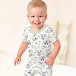 Ephesians 6:10-18 Armor of God Bamboo Two Piece Short Sleeve Shorts Pajama Set