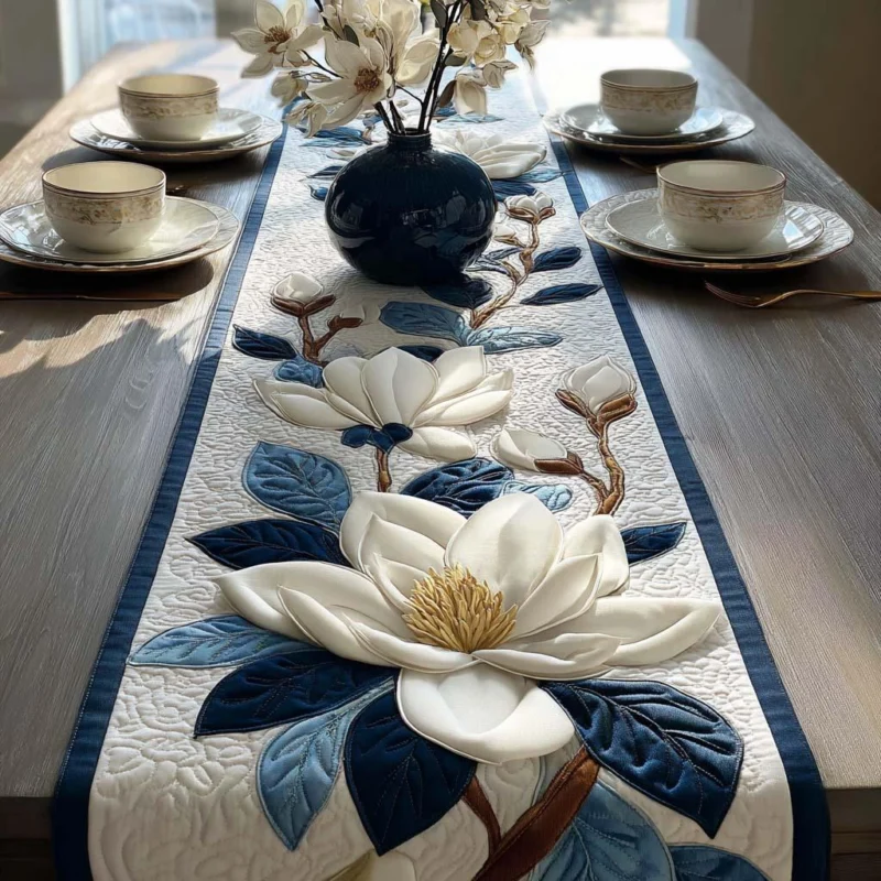 Pure Floral Beauty Quilt Table Runner