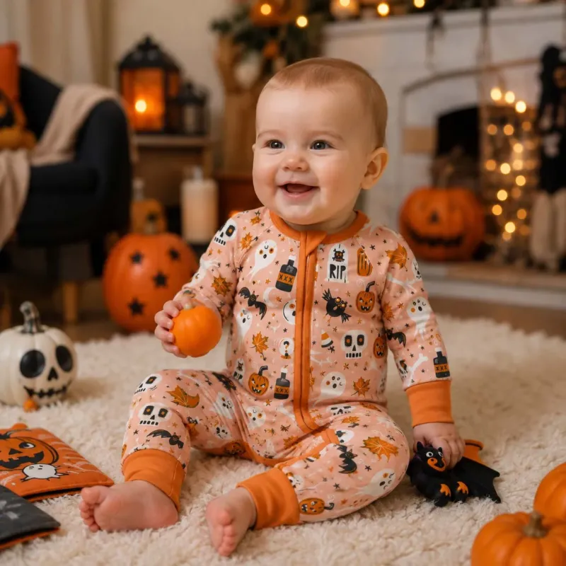 Retro Halloween Spirits Bamboo Convertible Zippy