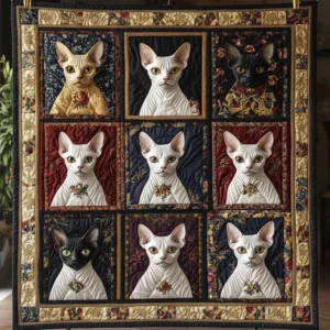 Royal Sphynx Bamboo Quilt Blanket