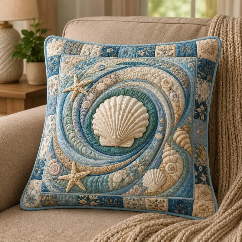 Sandy Shores Bamboo Quilt Pillow Case