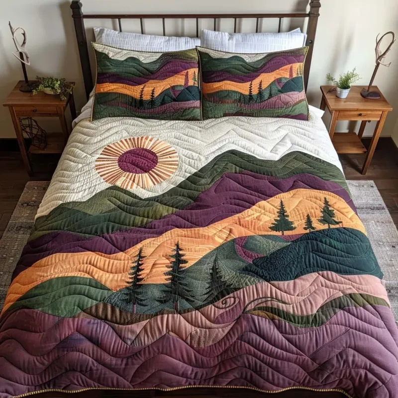 Sunny Meadow Dreams Bamboo Quilt Bedding Set