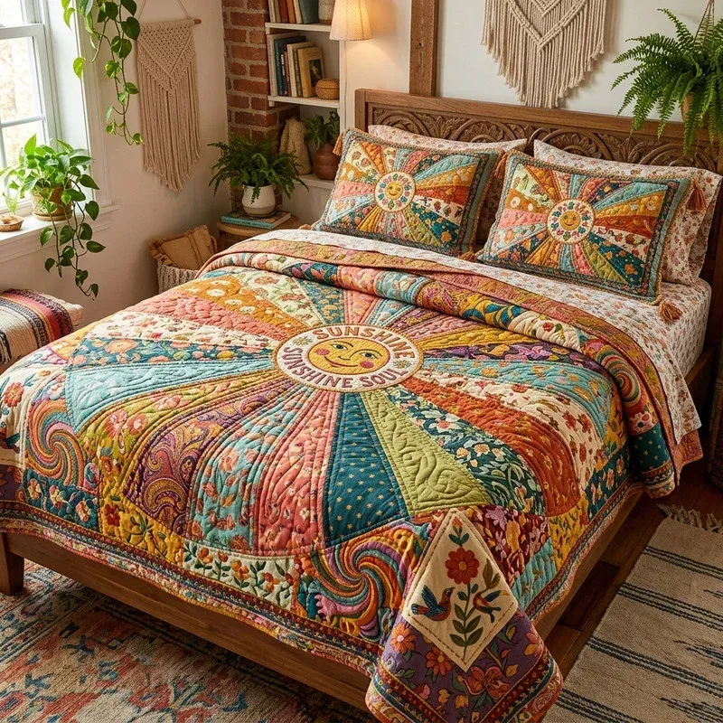 Sunshine Soul Bamboo Quilt Bedding Set