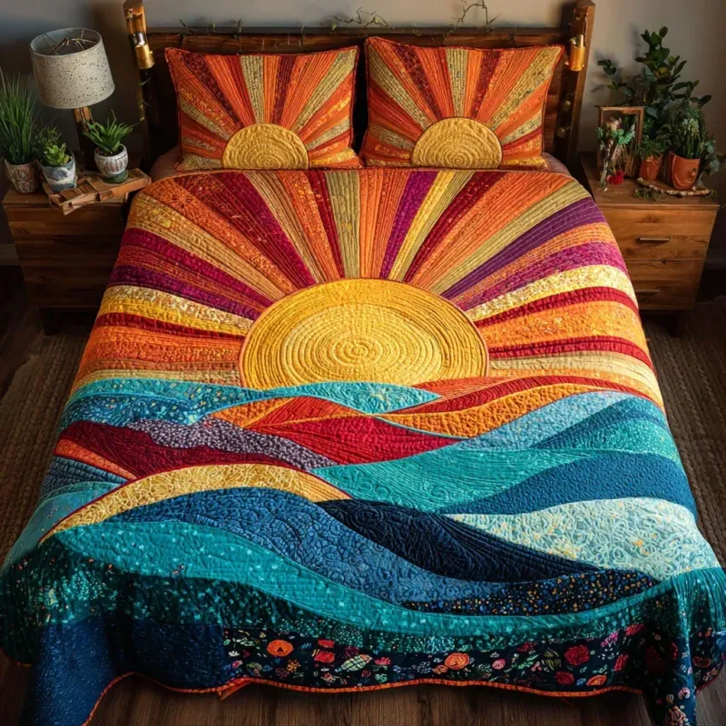 Sunshine Spirit Bamboo Quilt Bedding Set