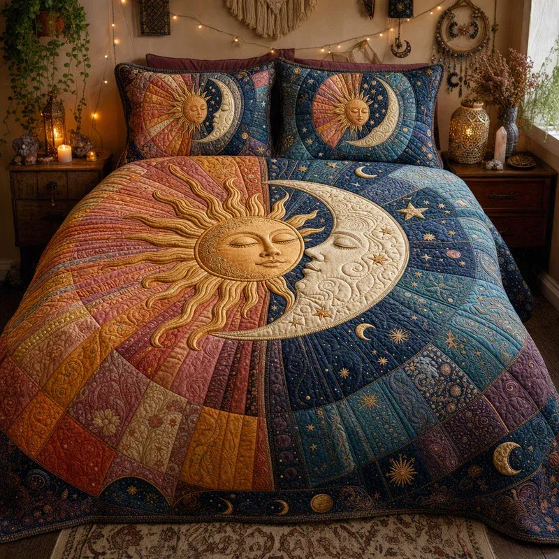 Tarot Shadow Bamboo Quilt Bedding Set
