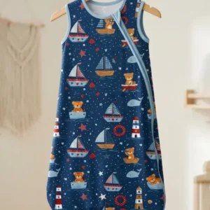 Teddy Bear Boat Bamboo Sleep Bag