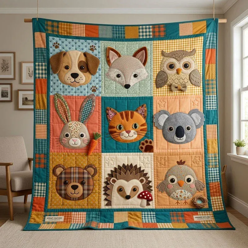Wild Snuggle Group Bamboo Quilt Blanket
