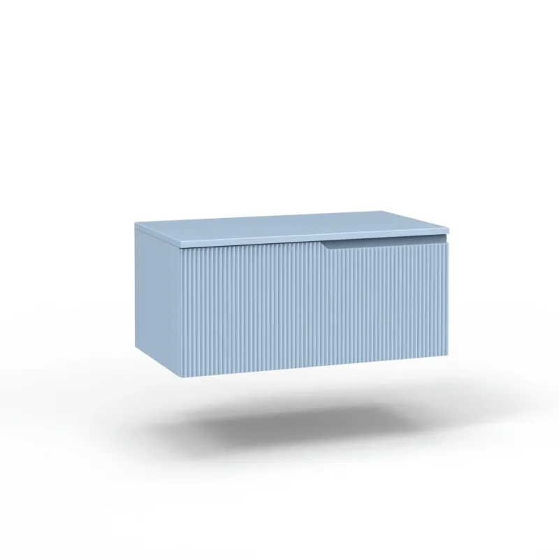 Base con top 1 cestone ZIP azzurro tiffany