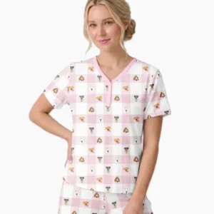 Plaid Pals Family Matching Bamboo Women Short Sleeve Short Pajama Set
