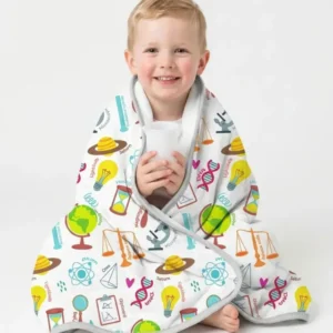 Tiny Scientist Explores The World Bamboo Quilt Blanket