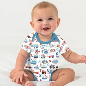 Patriotic Construction Bamboo Bodysuit