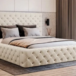 Designer Polsterbett Lana Samt mit Stauraum