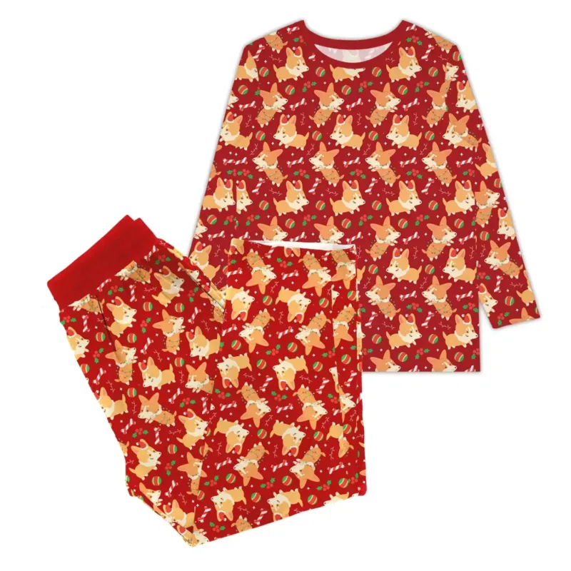 Corgi Christmas Women Pajama Set , Corgi Christmas Women Pajama Set - S