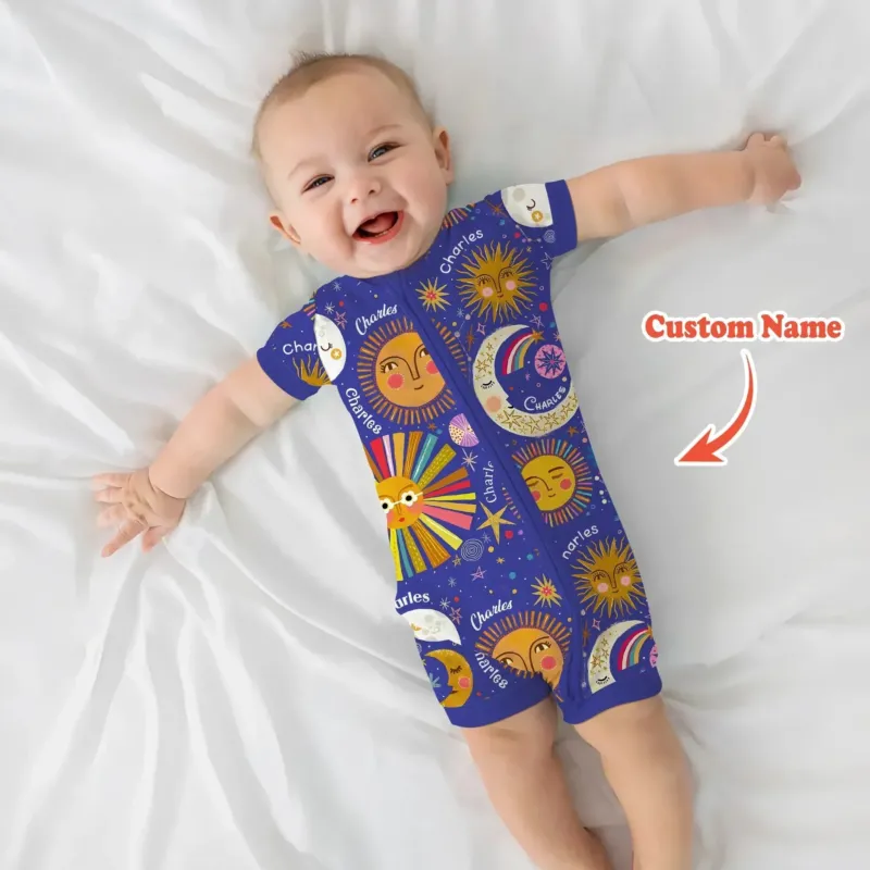 Custom Name Celestial Dream Shorty Zippy , Custom Name Celestial Dream Shorty Zippy - 0-3M