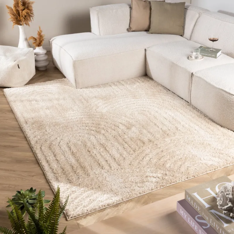 Scandinavian rug - Lova Arches Beige