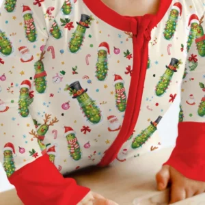 Funny Christmas Pickle Bamboo Convertible Zippy