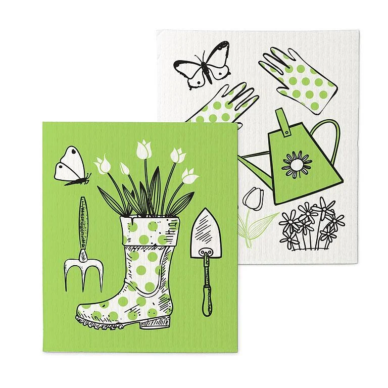 he Amazing Swedish Dishcloth Garden Icons Set of 2