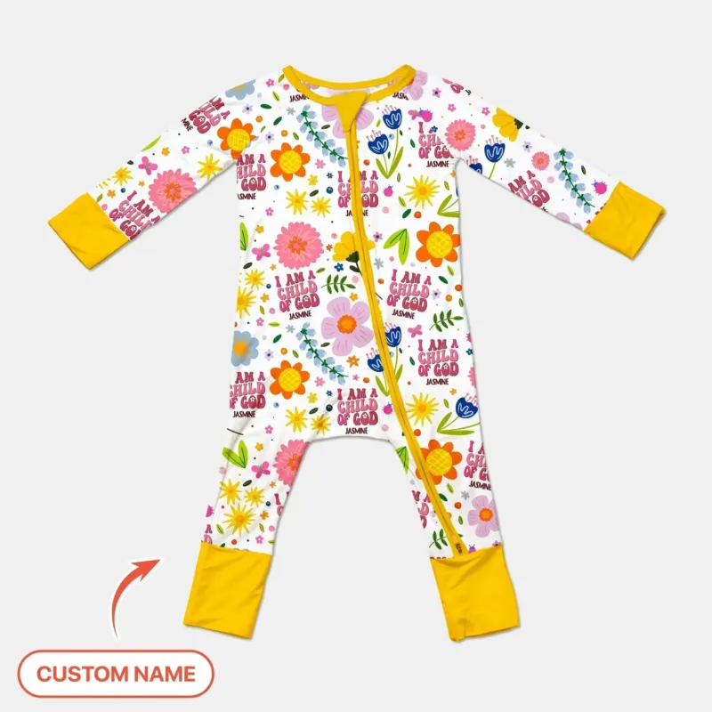 I Am A Child Of God Custom Name Girl Convertible Zippy , I Am A Child Of God Custom Name Girl Convertible Zippy - 0-3M