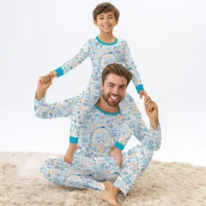 Doodle Passover Matching Family Bamboo Men's Pajama Set