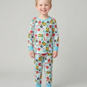 Little Learner Bamboo Two Piece Long Sleeve Pajama Set