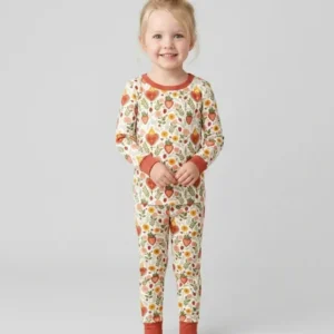 Sacred Blooms Bamboo Two Piece Long Sleeve Pajama Set