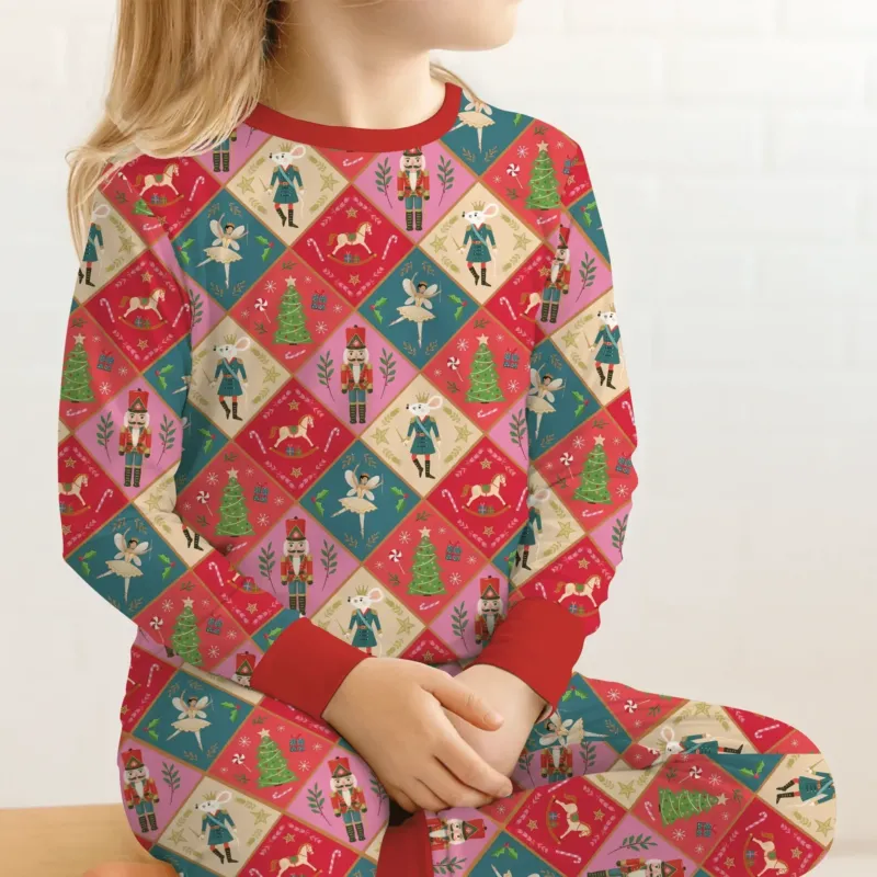 Nutcracker Christmas Magic Two Piece Long Sleeve Pajama Set , Nutcracker Christmas Magic Two Piece Long Sleeve Pajama Set - 12-18M
