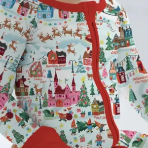 Santa's City Maps Convertible Zippy , Santa's City Maps Convertible Zippy - 0-3M / Green
