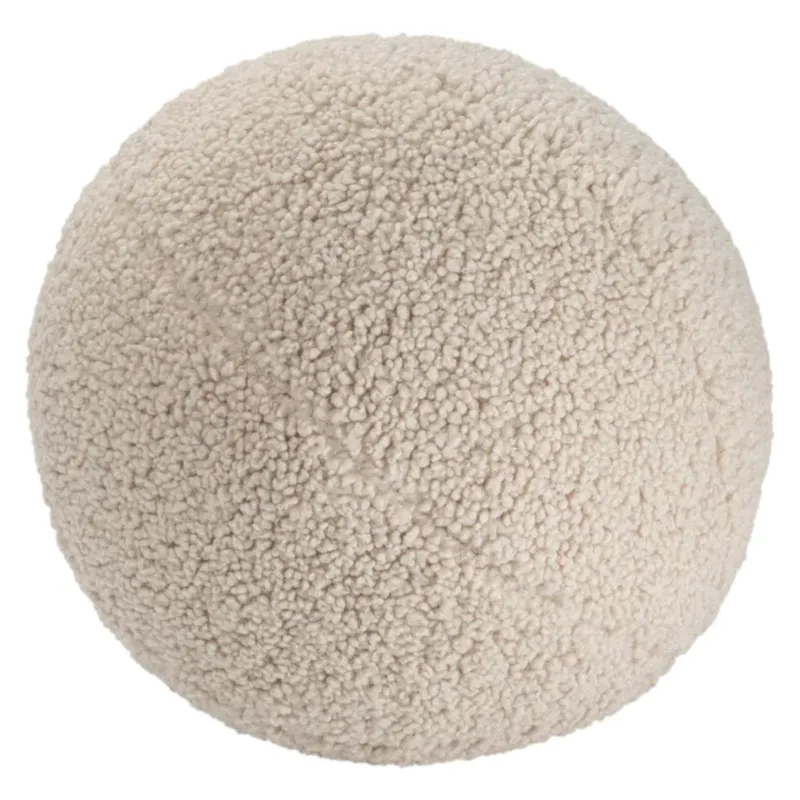 WIGIWAMA - Coussin Boule Molletonné - Biscuit